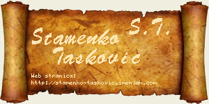 Stamenko Tasković vizit kartica